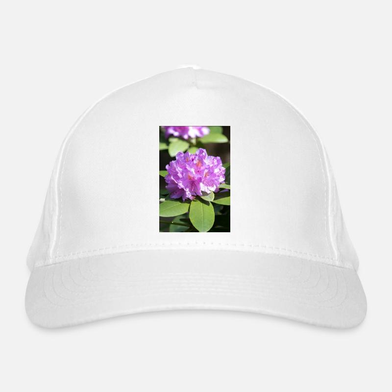 Rhododendron catawbiense (in german Rhododendron) Bio-Baseballkappe