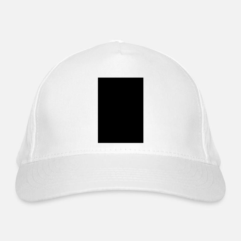 Black rectangle Organic Baseball Cap