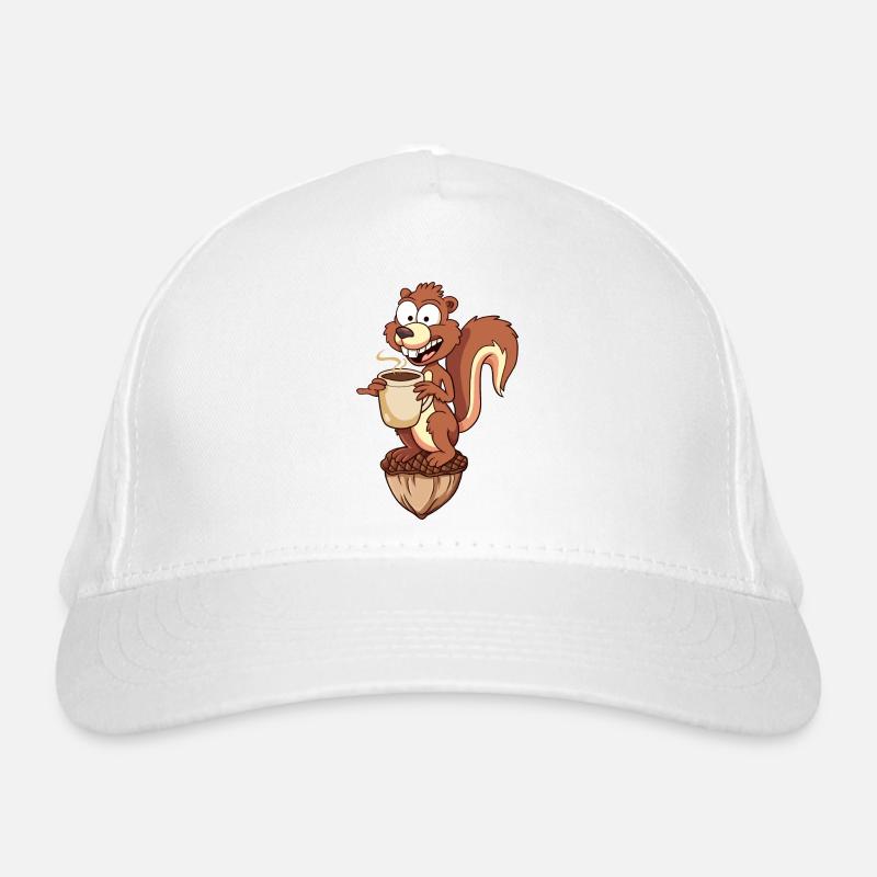 Benno the Squirrel (mit Eichel) Bio-Baseballkappe