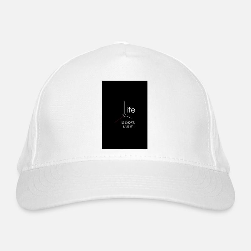 La vie est courte. Vivez-le! Casquette classique bio