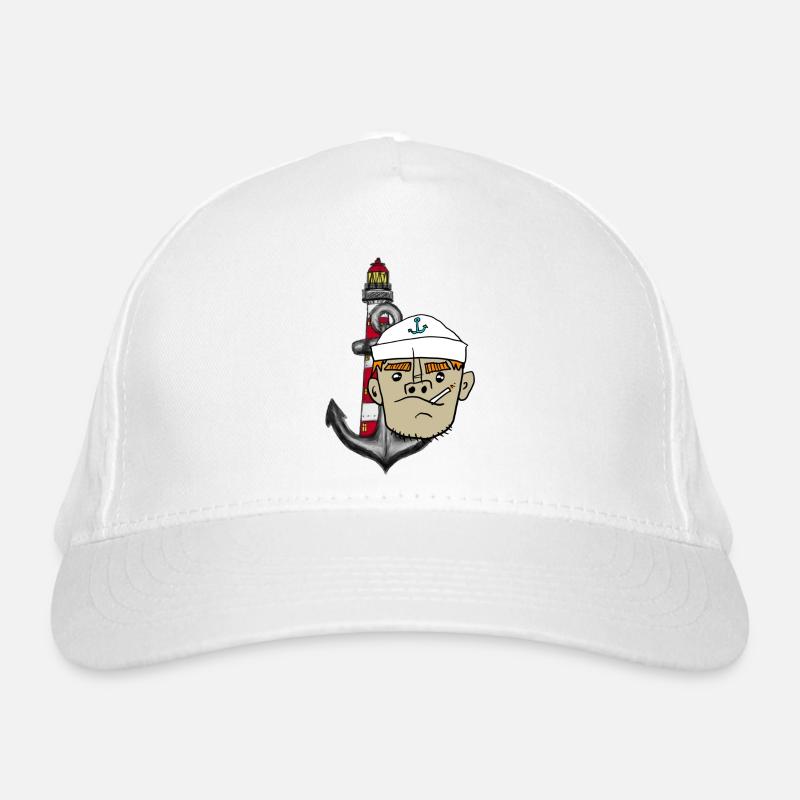 Matrose Anker Leuchtturm Bio-Baseballkappe