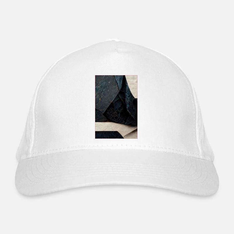 Abstract Black White Bio-Baseballkappe