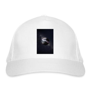 Planet in the nebula Space Galaxy - Organic Baseball Cap - white - Front