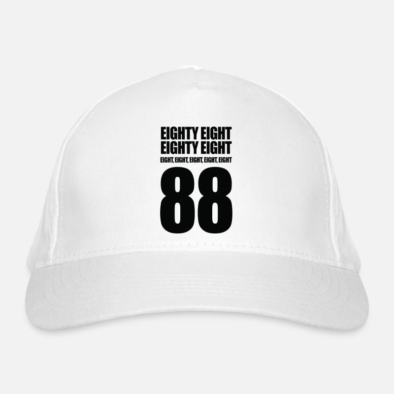 Achtundachtzig Geschenk Techno Musik Bio-Baseballkappe