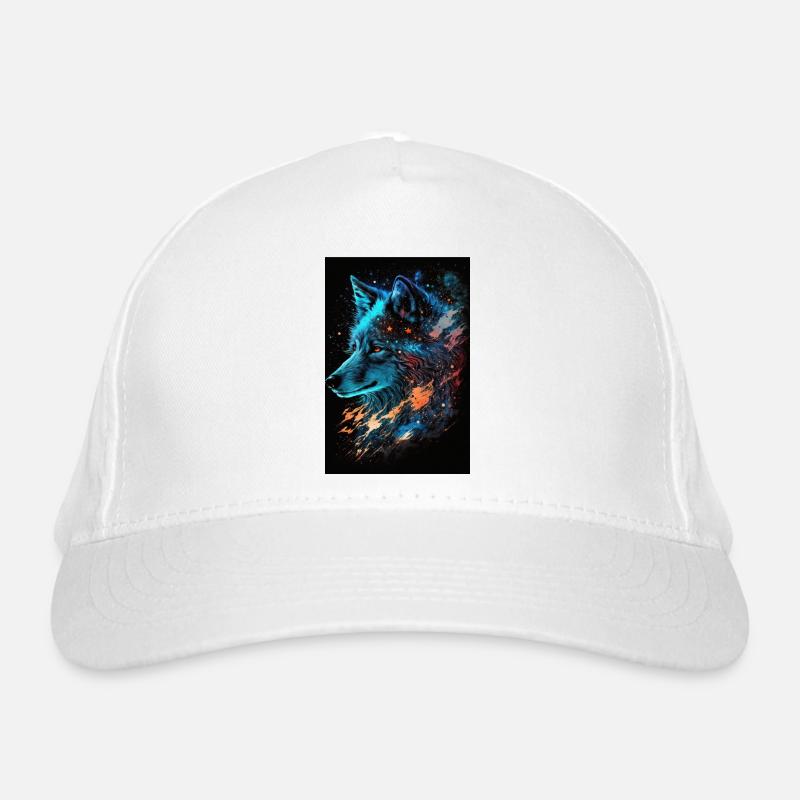 Wolf Galaxy Stars Espace Espace Cool Mystique Casquette classique bio