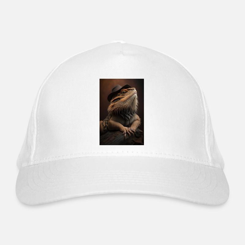 Bearded dragon lizards reptile Organic Baseball Cap