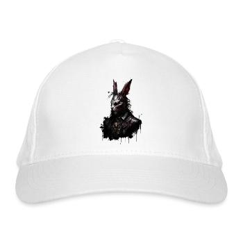 Undead Easter with suit - Organic Baseball Cap - white - Front