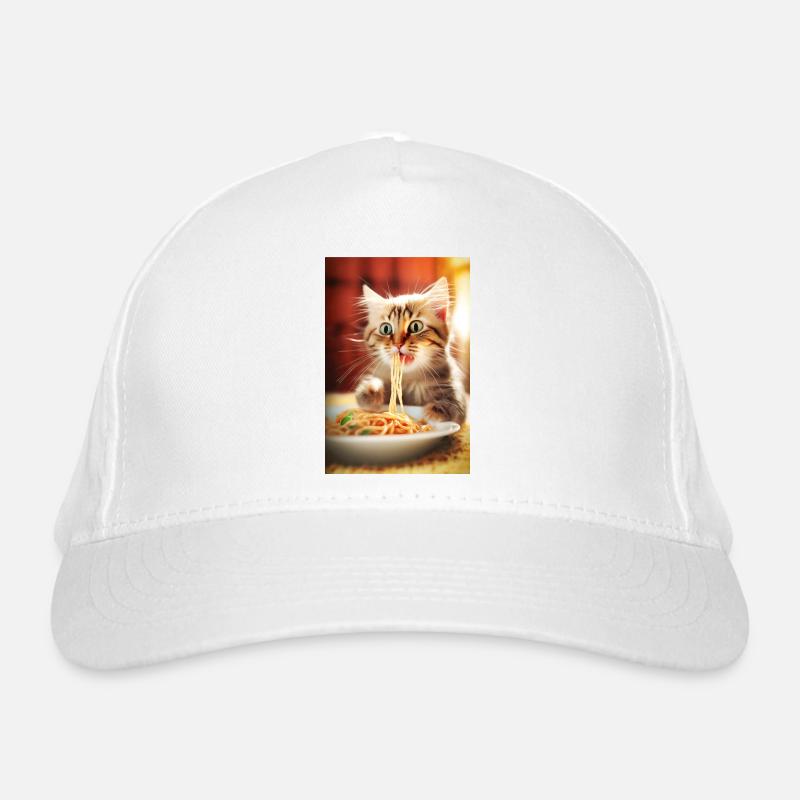 Drôles de spaghettis de chat Casquette classique bio