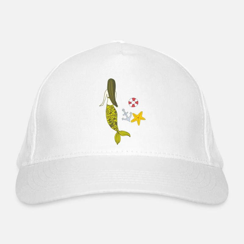 Mermaid Daylight Saving Time Organic Baseball Cap