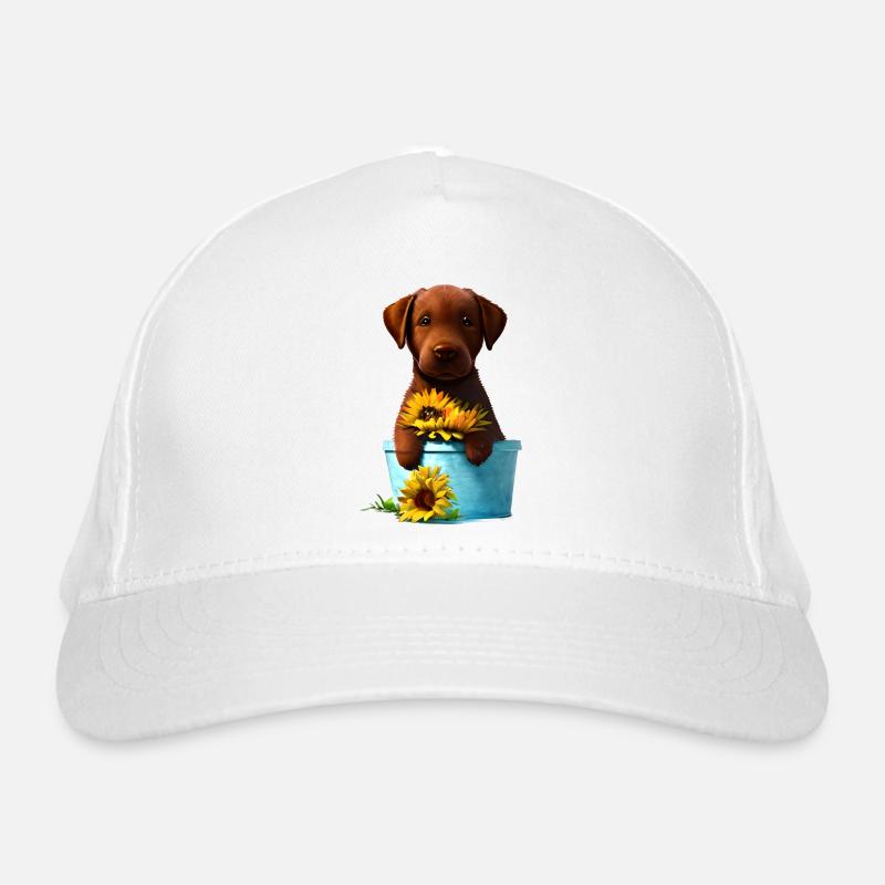Hundewelpe Labrador Retriever Labradorbesitzer Bio-Baseballkappe