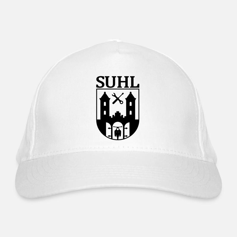 Suhl Emblem mit Simson Star Sperber Habicht Bio-Baseballkappe
