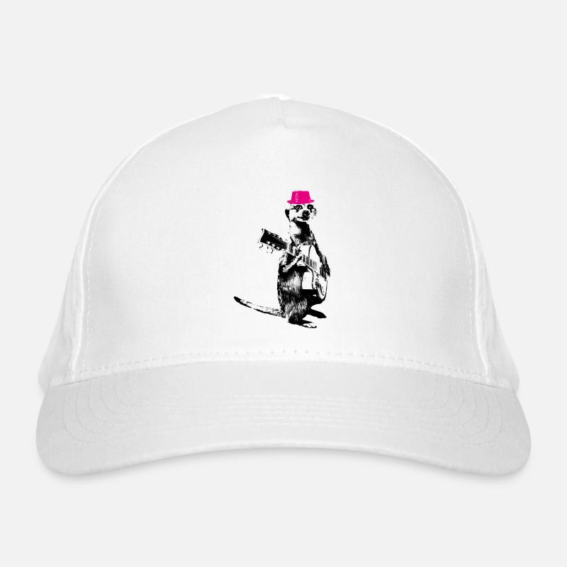 Suricate Guitariste Magenta Hat Casquette classique bio