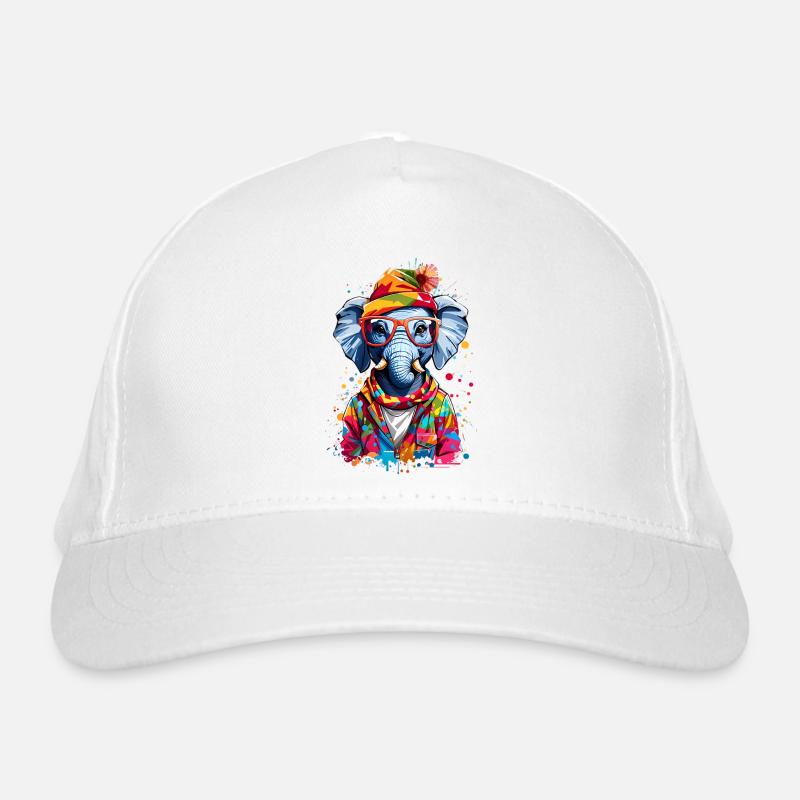 Cool Elephant Organic Baseball Cap