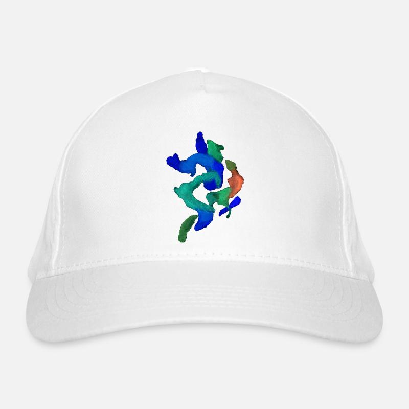 Farben Abstrakt Bio-Baseballkappe