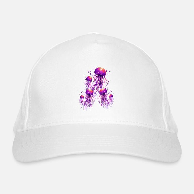 Belle méduse violette Casquette classique bio