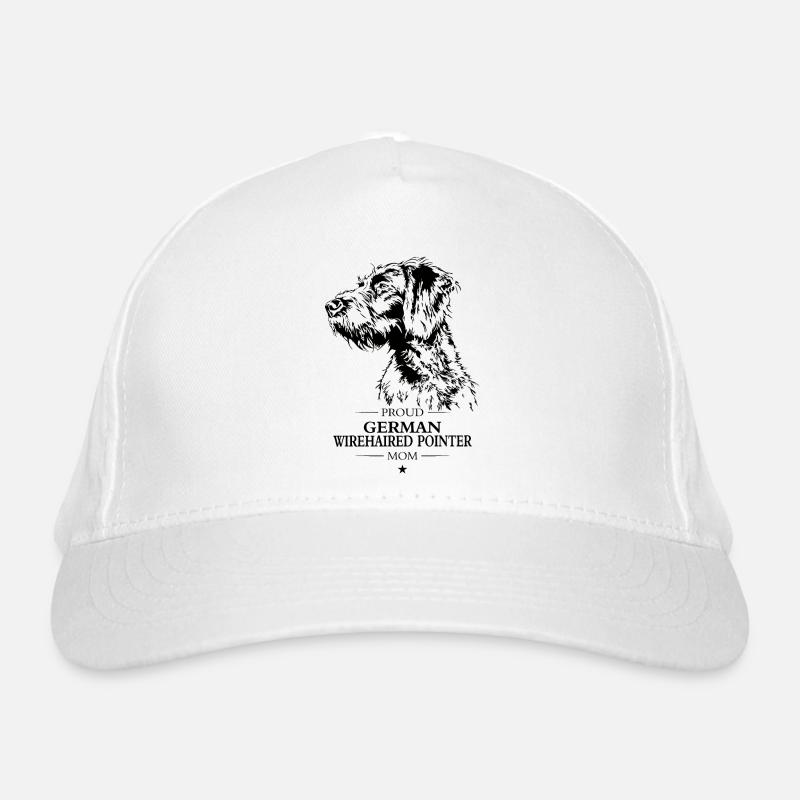 German Wirehaired Pointer Mom Hunde Hund Wilsigns Bio-Baseballkappe