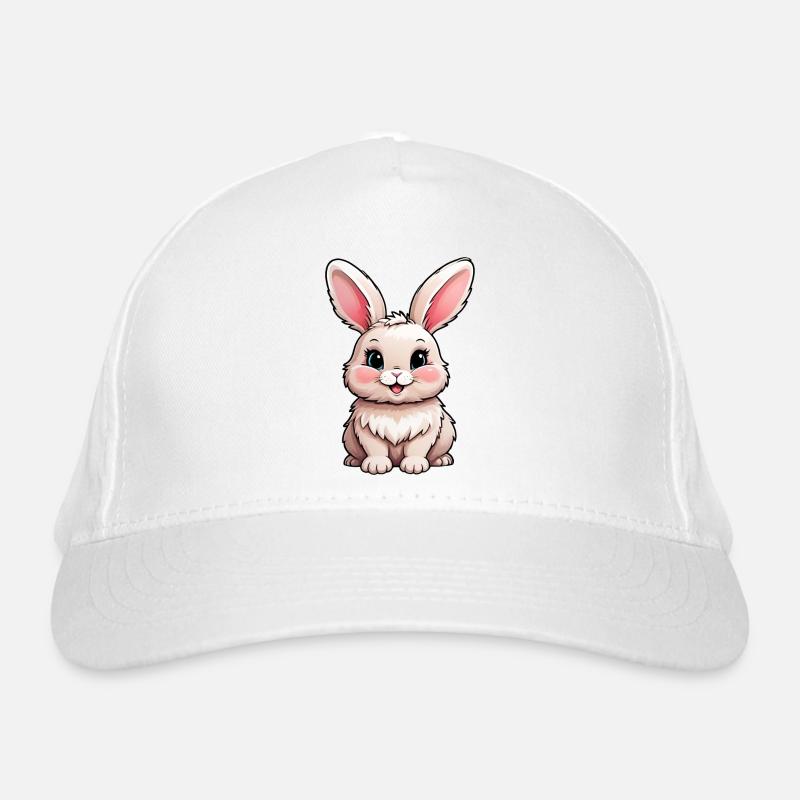 Cute Cartoon Kids Bunny Rabbit Organic Baseball Cap
