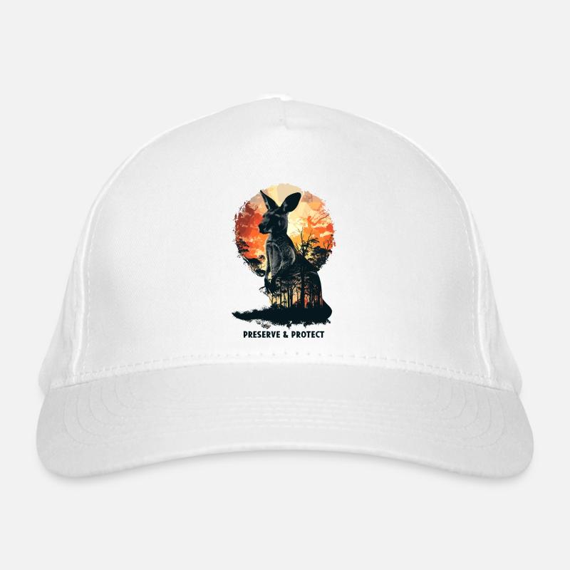 Preserve & Protect Känguru Beuteltier Kangaroo Bio-Baseballkappe