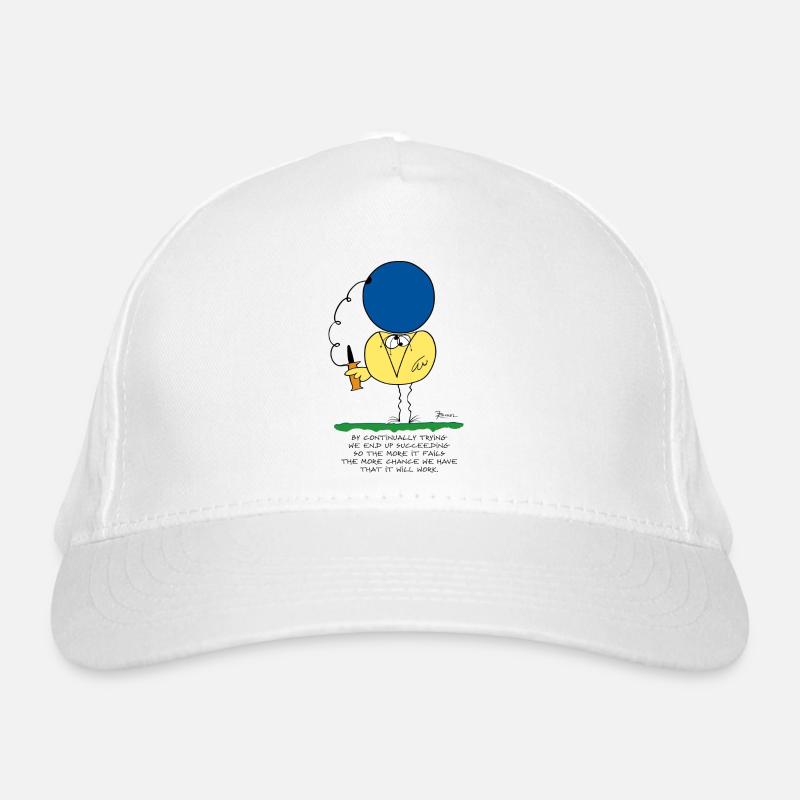 En essayant continuellement... (version anglaise) Casquette classique bio