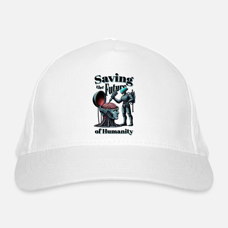 Saving humanity Organic Baseball Cap