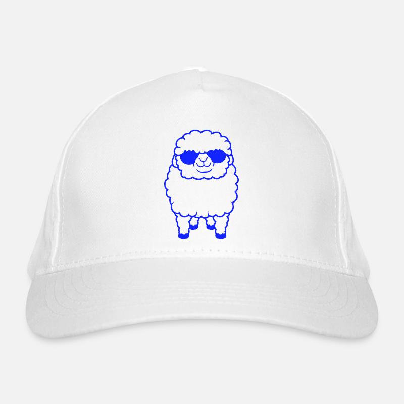 Schaf Sonnenbrille Party Schäfchen Lamm Süß Cool Bio-Baseballkappe