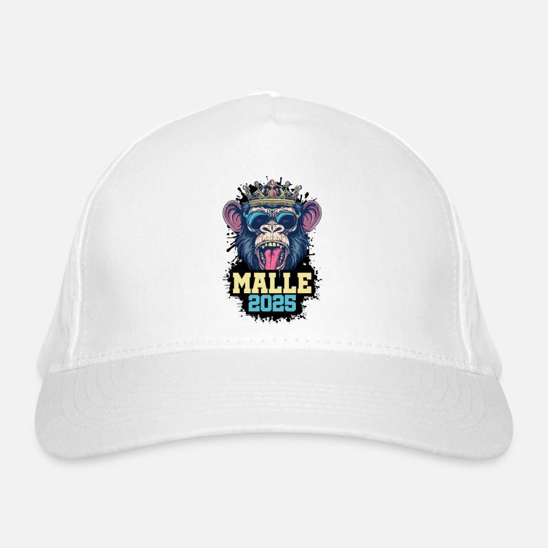 Malle 2025 Affe Bio-Baseballkappe
