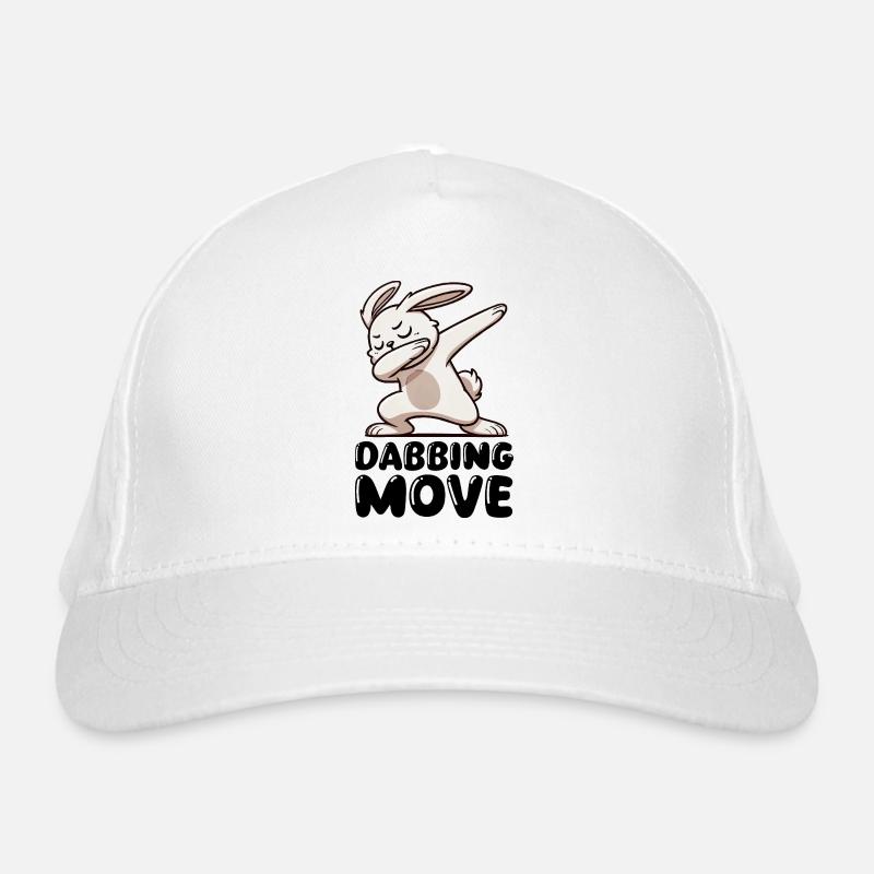 hase rabbit dabbing Bio-Baseballkappe