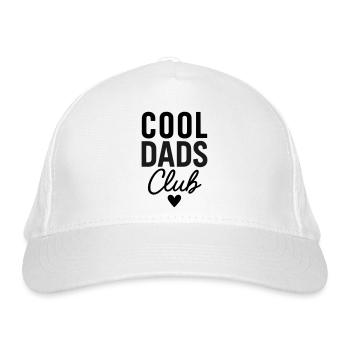 Cool Dads Club - Bio-Baseballkappe - Weiß - Vorne