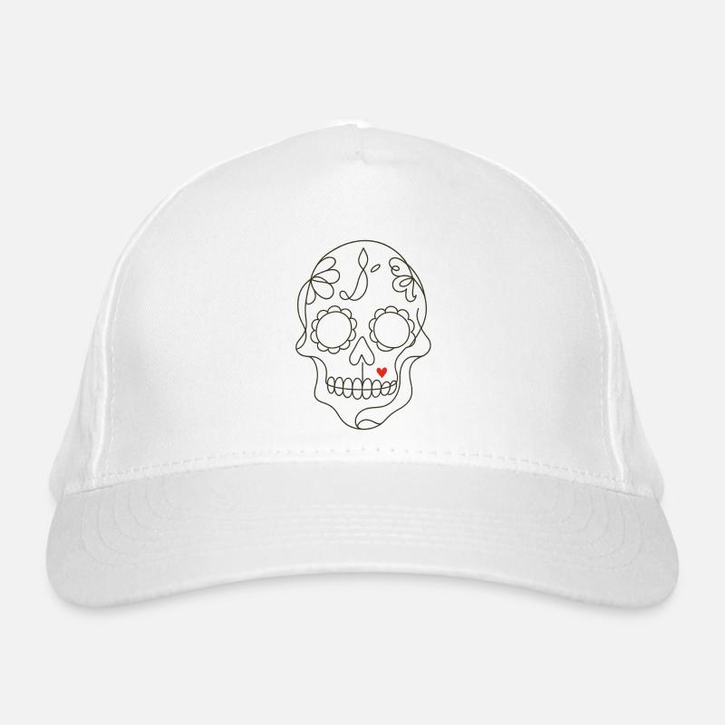 Sugar Skull Bio-Baseballkappe