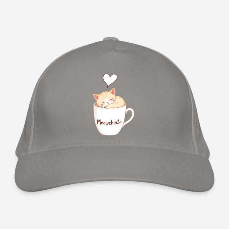 Chat Meowchiato - Conception☕🐱 de chat de café mignon Casquette classique bio