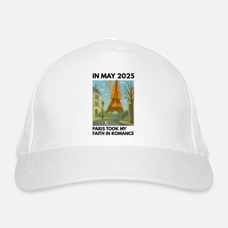 La Tour Eiffel en feu Casquette classique bio
