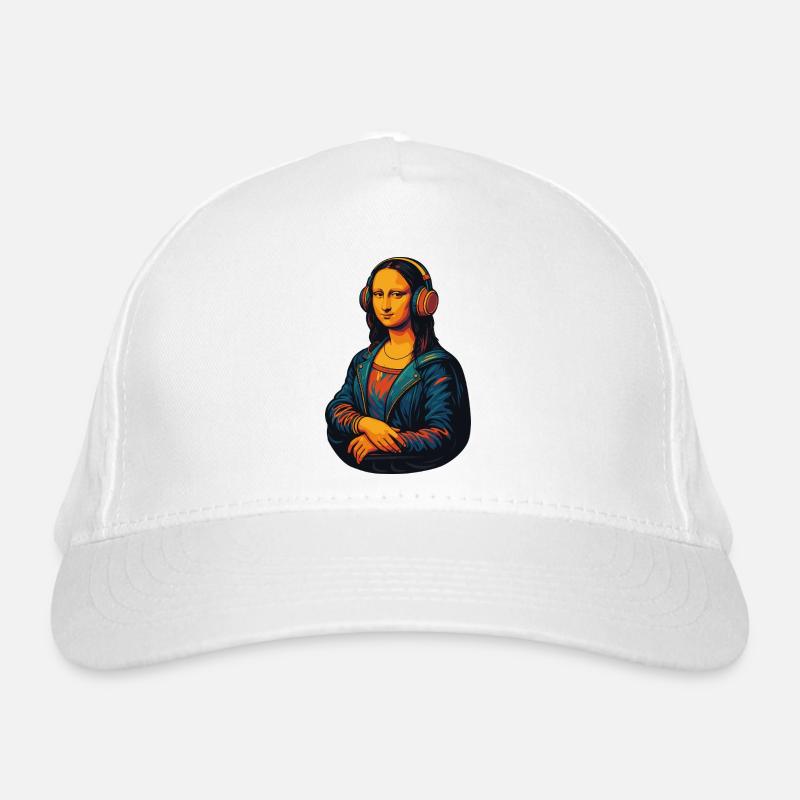 The Mona Lisa (barely) distracted Organic Baseball Cap