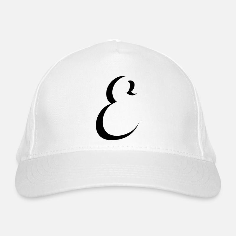 Letter E, Name, der Buchstabe E Bio-Baseballkappe