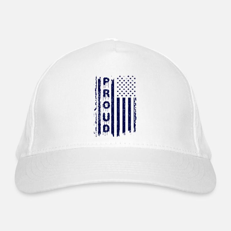 Drapeau américain avec style graffiti Casquette classique bio