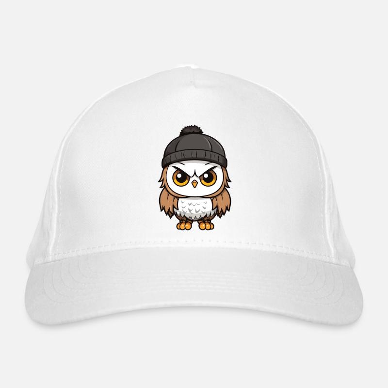 Owl Comic Winter Cozy Organic Baseball Cap