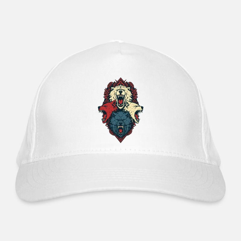 Triune Wolf Crest Organic Baseball Cap