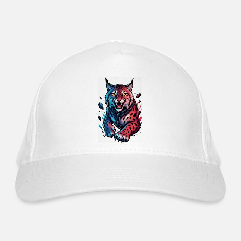 Luchs im Angriff Bio-Baseballkappe