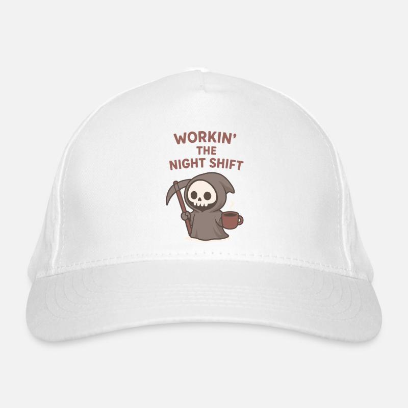 Night Shift Grim Reaper Coffee Organic Baseball Cap