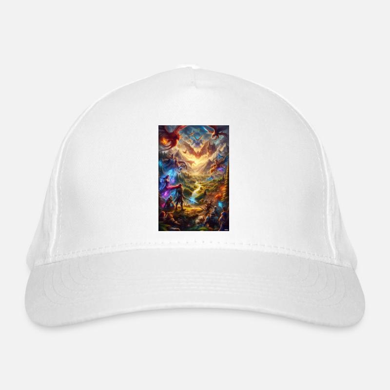 Dragonfront Realms Battle Organic Baseball Cap