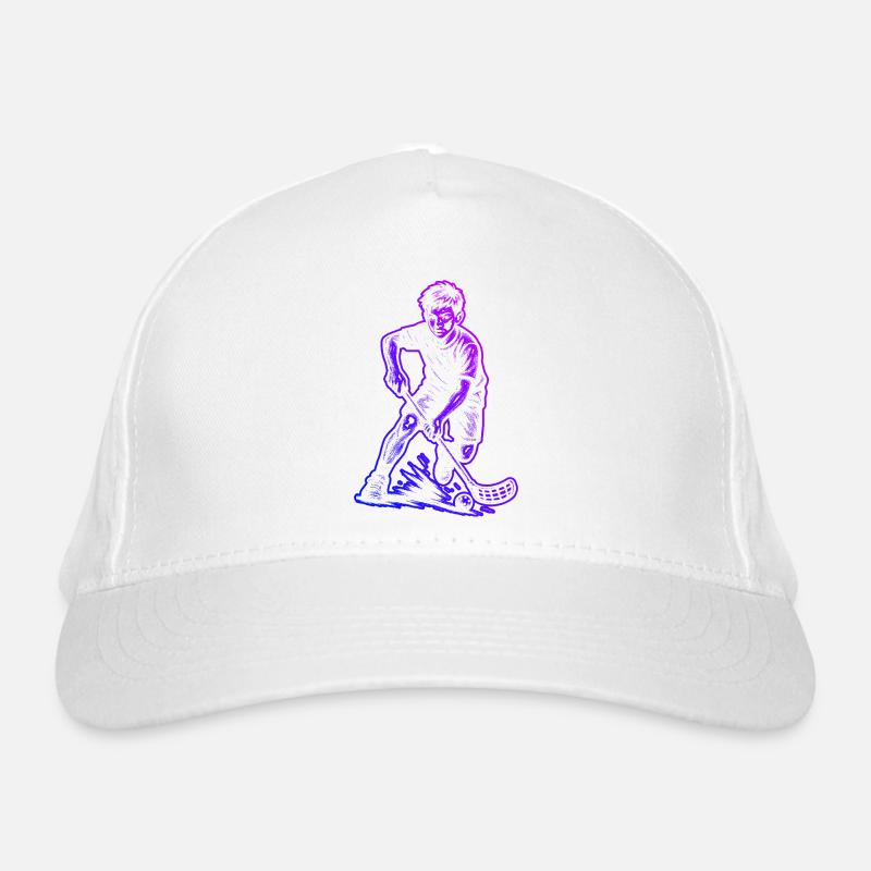 Purist Floorball Theme Organic Baseball Cap
