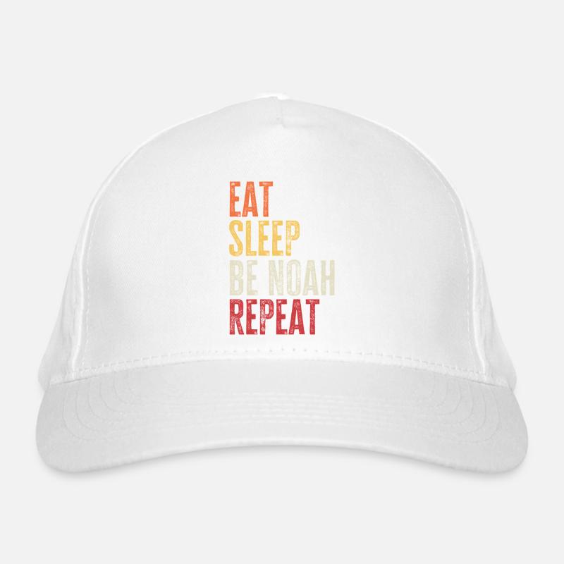 Mange, dors Sois Noah, répète le nom rétro Casquette classique bio