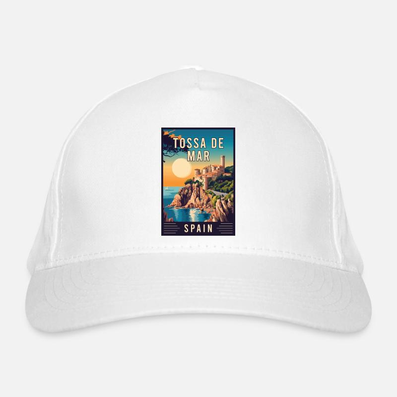 Discover Captivating Tossa de Mar in Spain Organic Baseball Cap