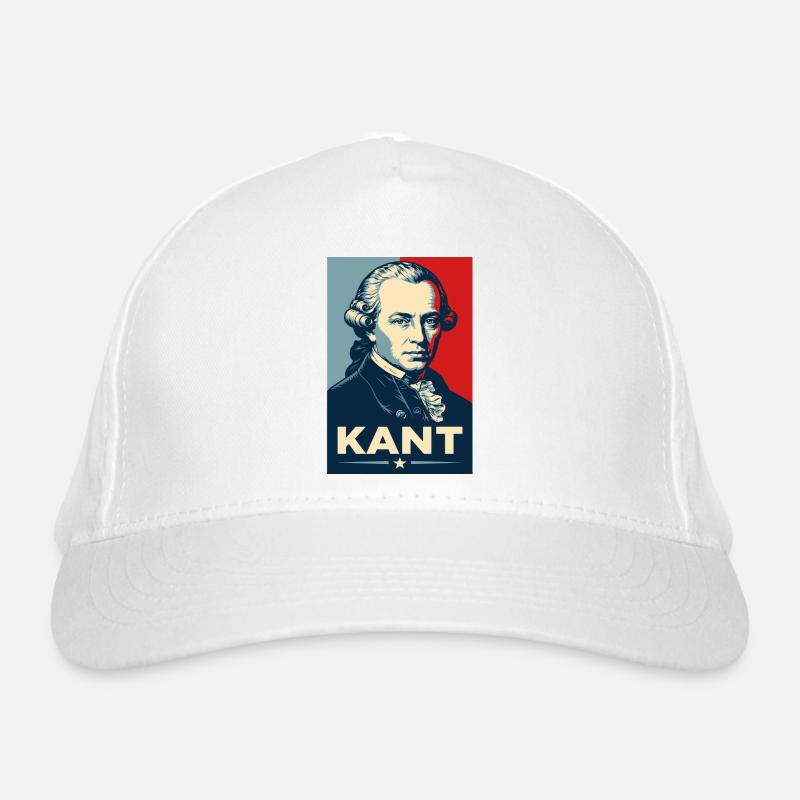 Immanuel Kant Retro Philosopher Portrait Organic Baseball Cap