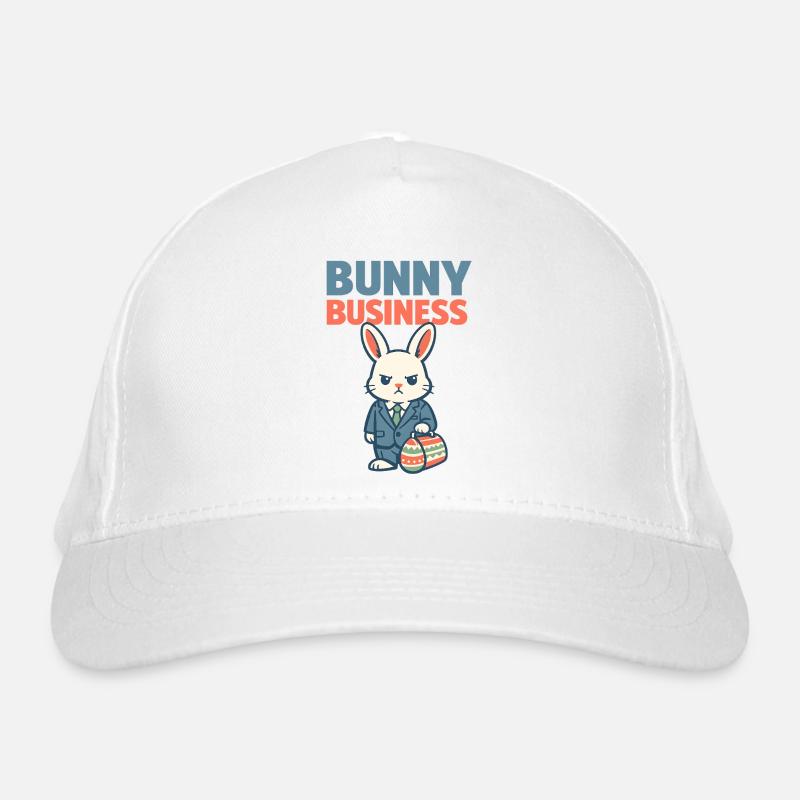 Lapin de Pâques dans la poche poitrine Pâques Casquette classique bio