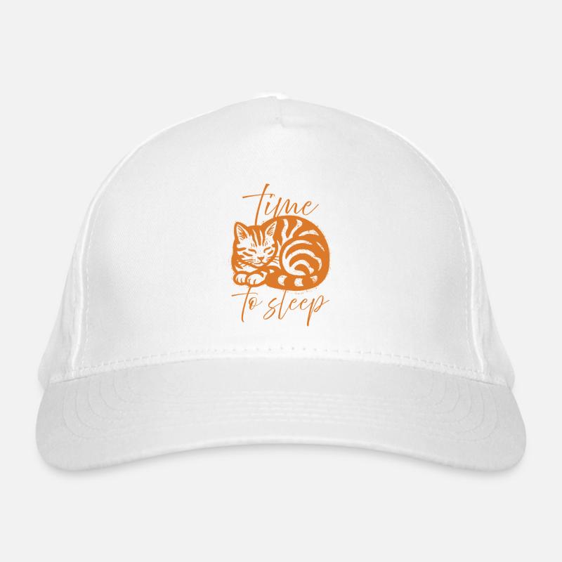 chat endormi Casquette classique bio