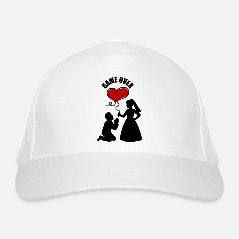 Bride and groom Wedding Organic Baseball Cap