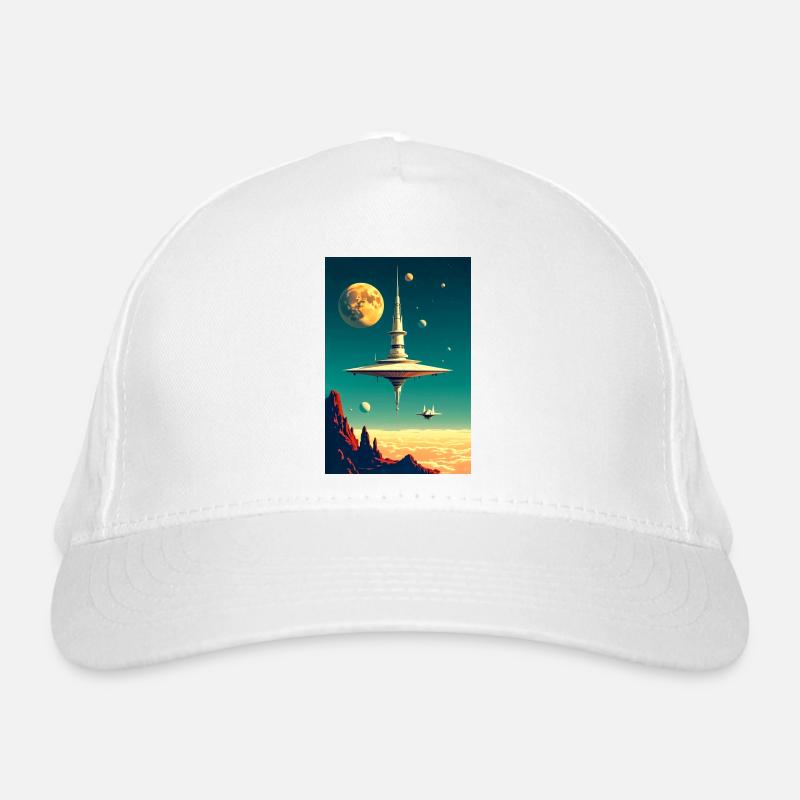 Les villes commencent à flotter au-dessus des nuages Casquette classique bio