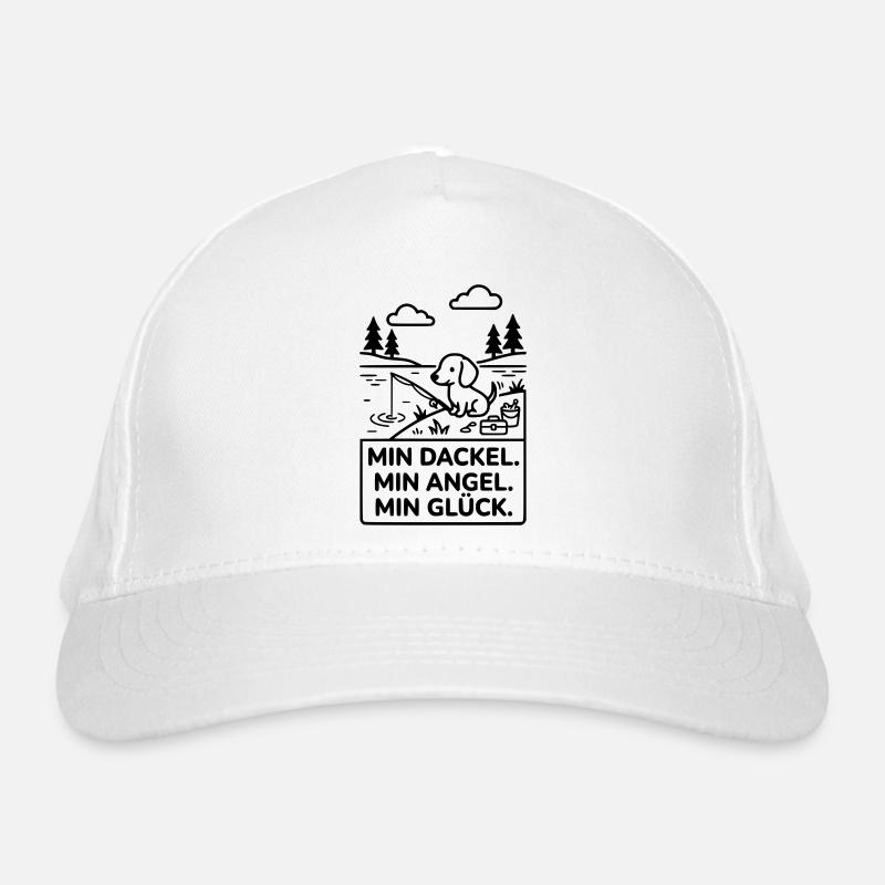 Dackel Angel Glück Bio-Baseballkappe