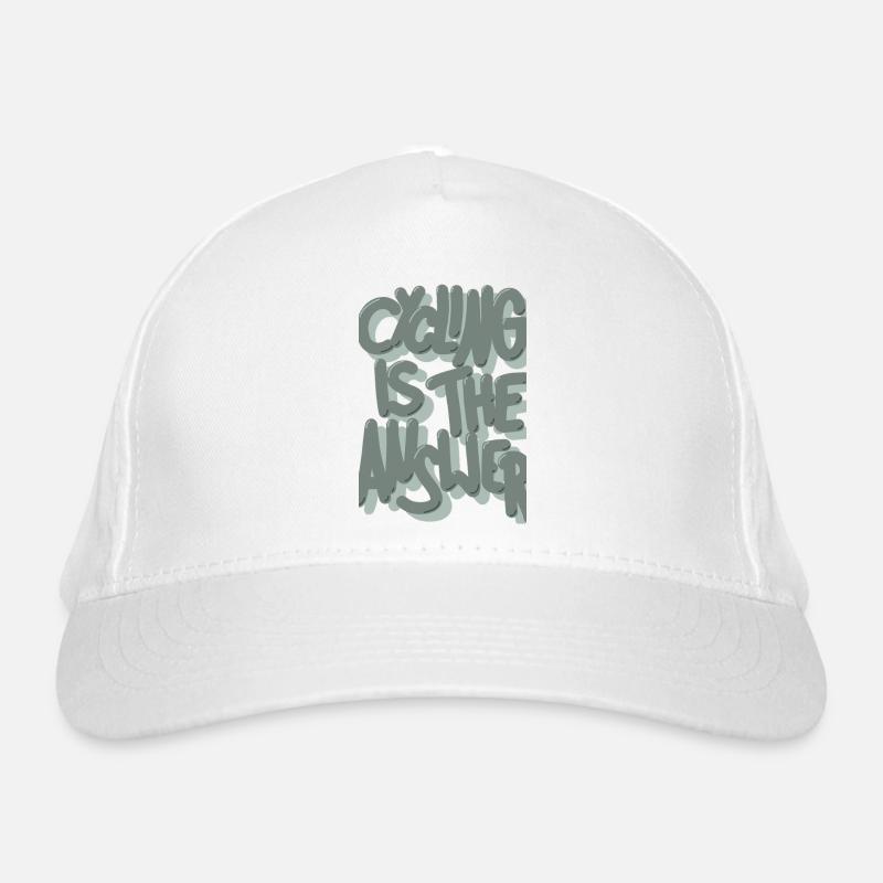 Le vélo est la réponse : vert pastel Casquette classique bio