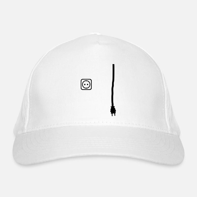 Connector and socket to put power on things Organic Baseball Cap